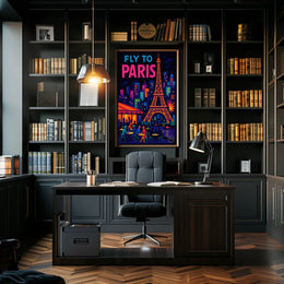 Fly to Paris Poster