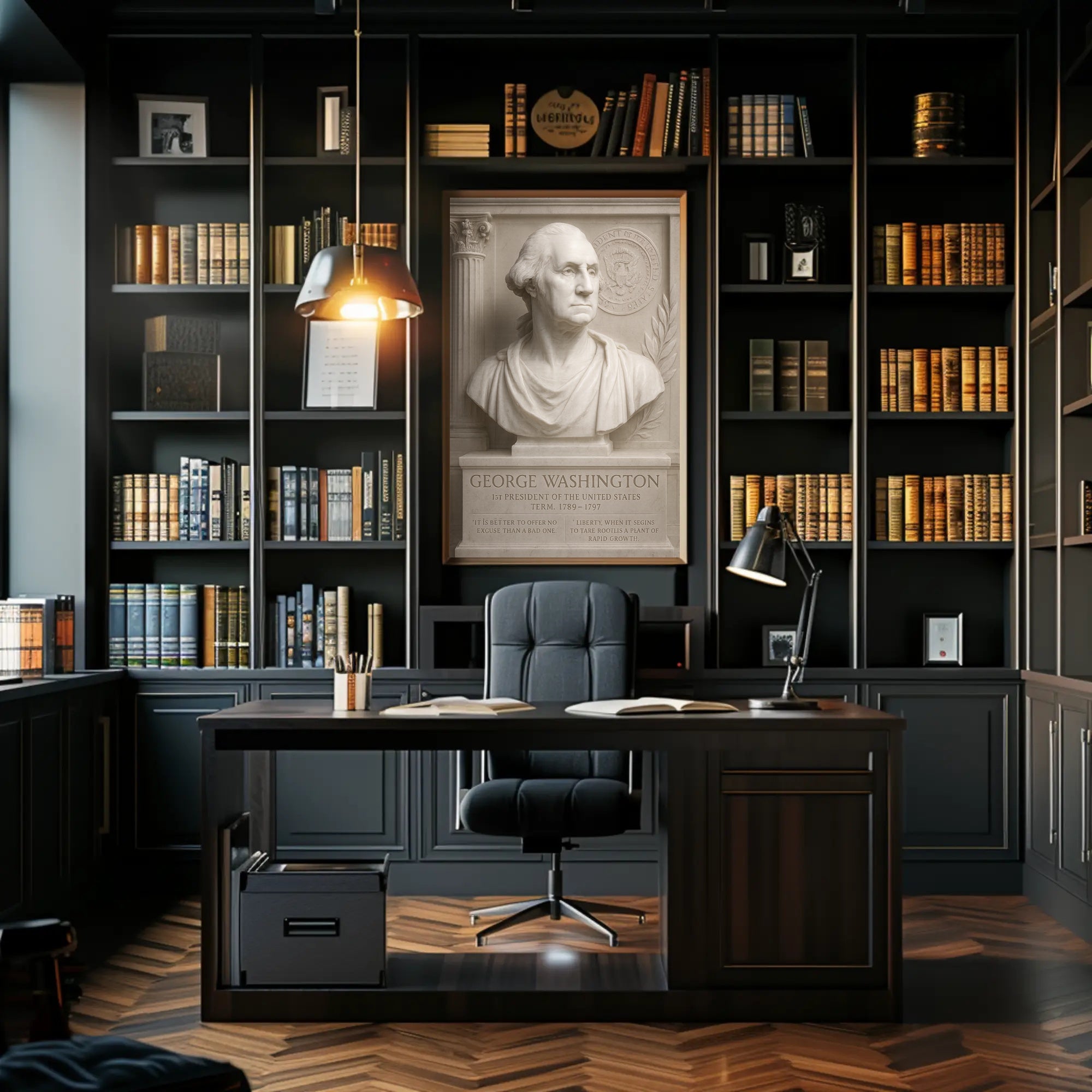George Washington Bust Classical Historical or Presidential Poster