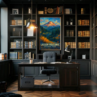 Lassen Volcanic National Park Poster Wall Art Print
