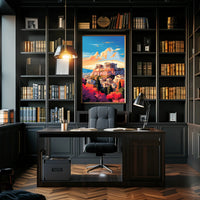 The Acropolis At Sunset Poster