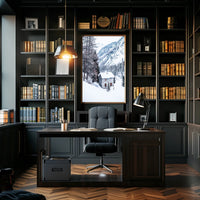 Winter Retreat in the Mountains Poster