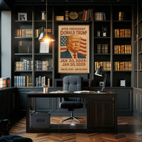 Trump Embroidered Patriot Decor Poster