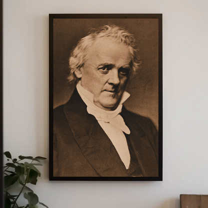James Buchanan 15th President Sepia Photo