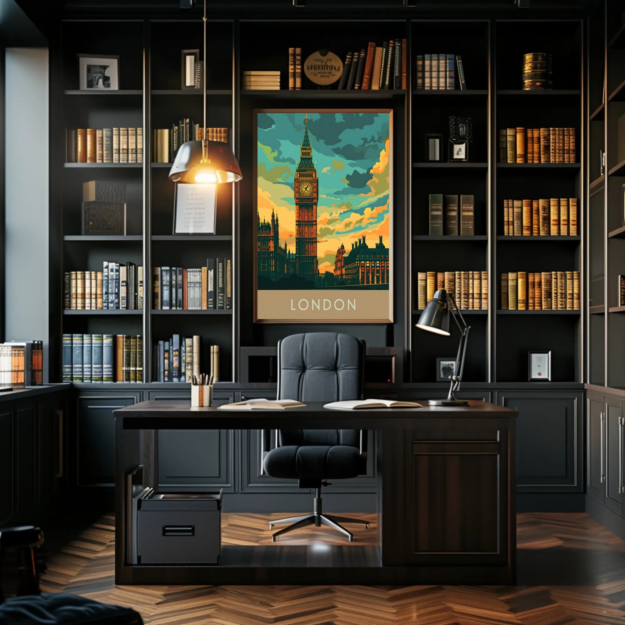 Big Ben London Travel Enthusiast's Classic Spirit Travel Poster