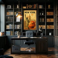 New York City Iconic Landmarks Poster