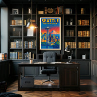 Seattle Skyline Poster