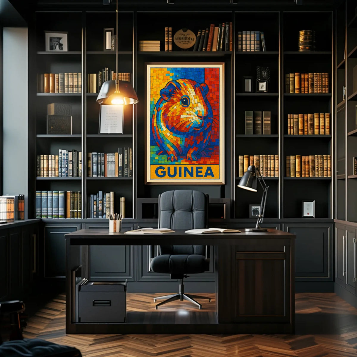 Vibrant Guinea Mosaic Poster