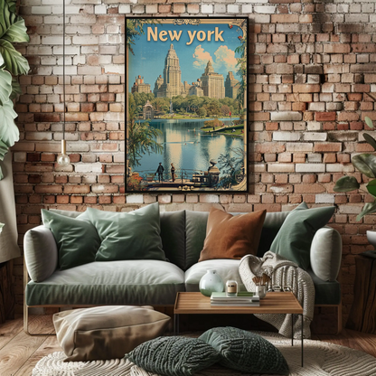 New York Central Park Poster Print