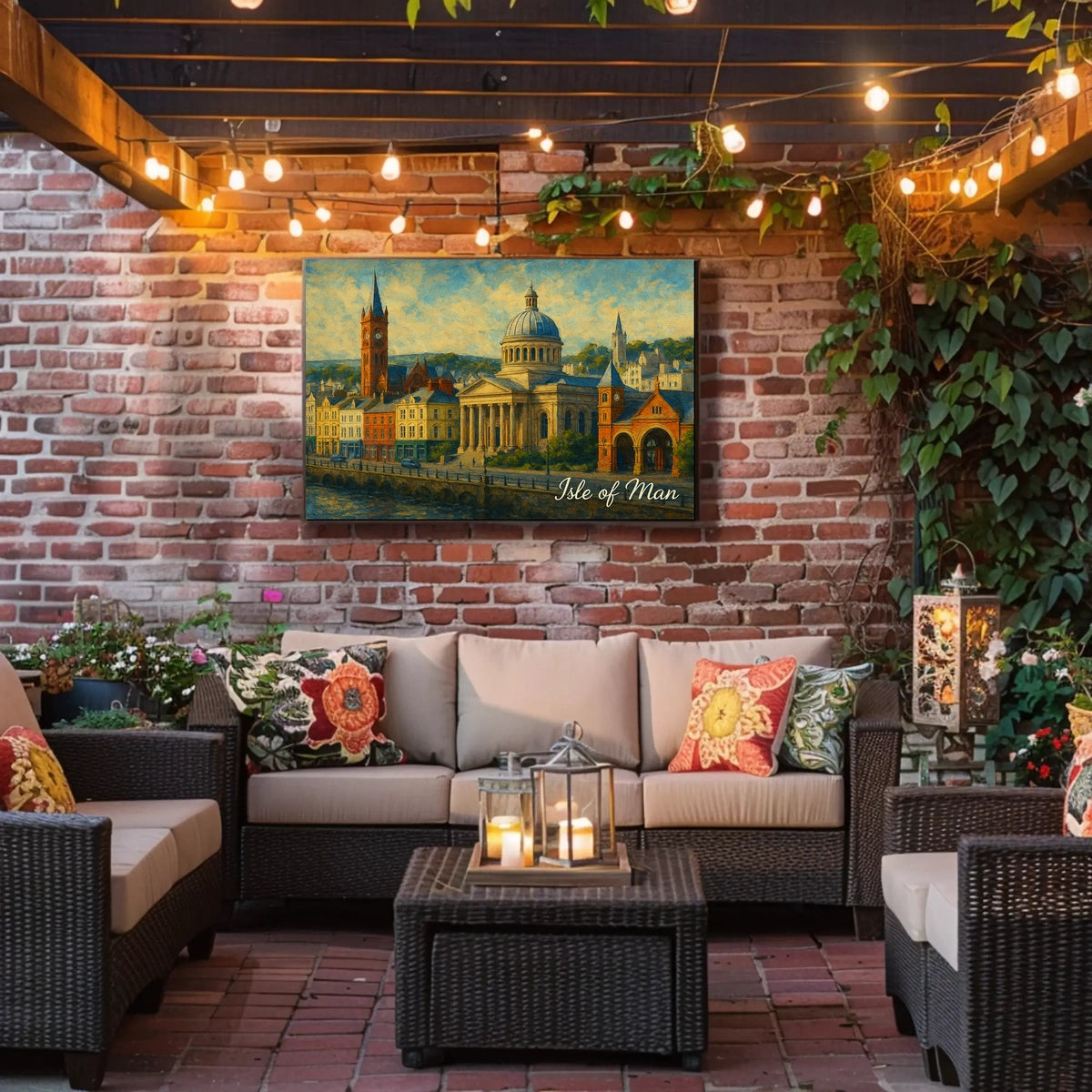 Isle of Man Architectural Charm Poster