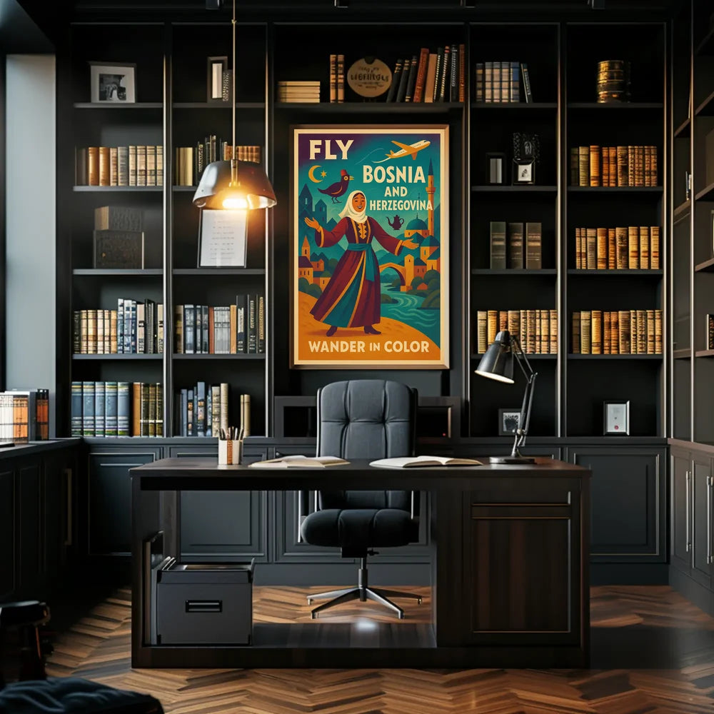 Bosnia Travel Adventure Poster PosterGoat