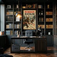 Reindeer Biathlon Poster