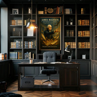 James Madison Vintage Style Historical or Presidential Poster