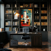 Lima Architectural Abstraction Poster