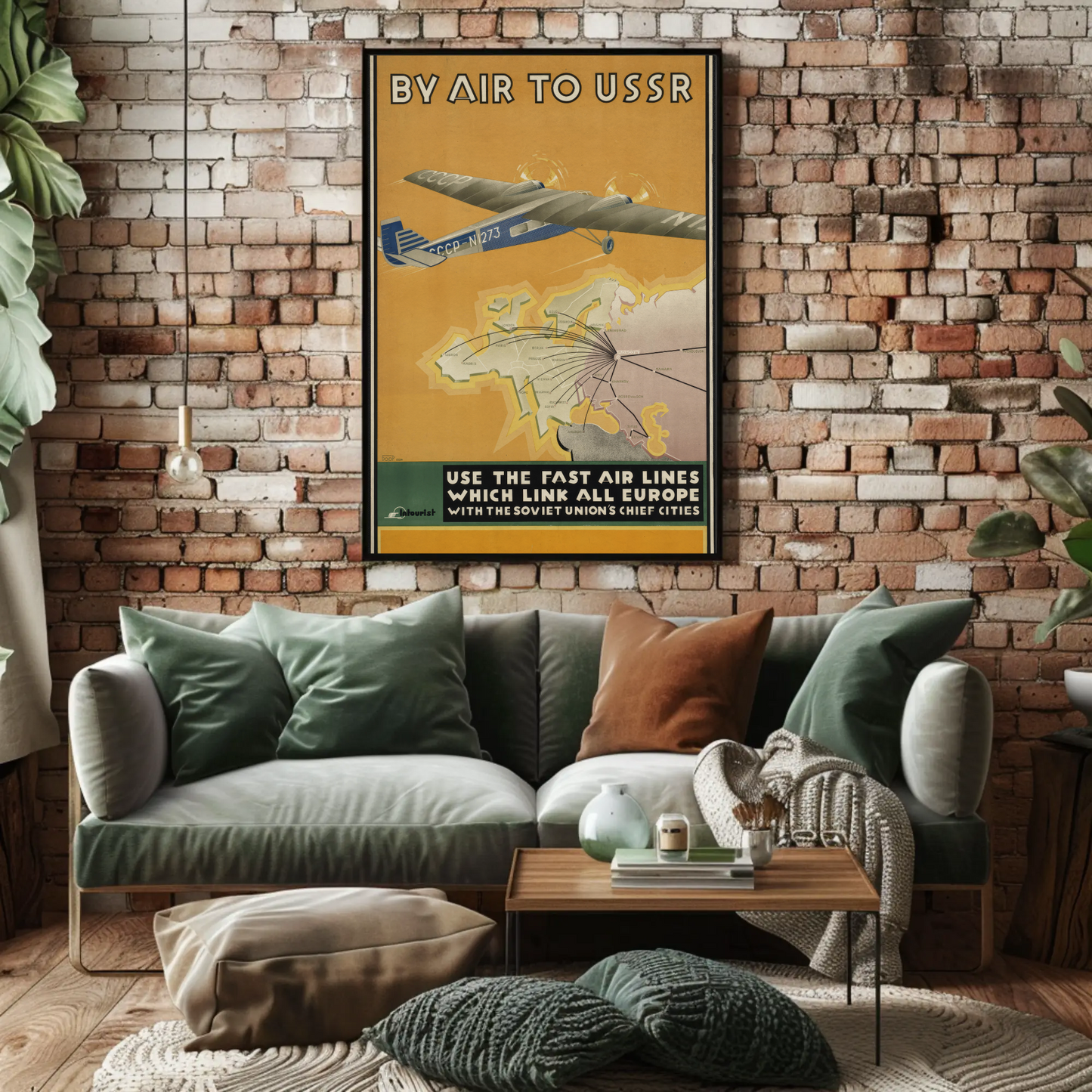USSR Air Travel Poster
