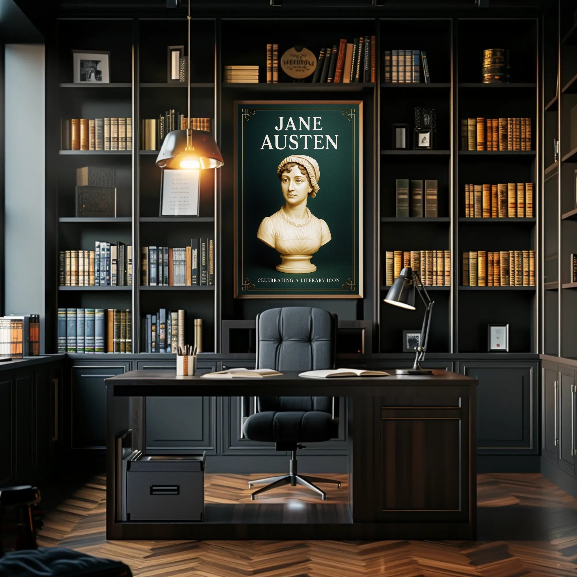 Jane Austen Celebrating a Literary Icon Poster PosterGoat