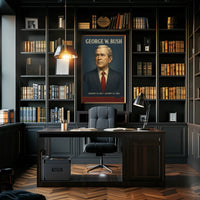 George W. Bush Presidential Portrait Historical or Presidential Poster PosterGoat