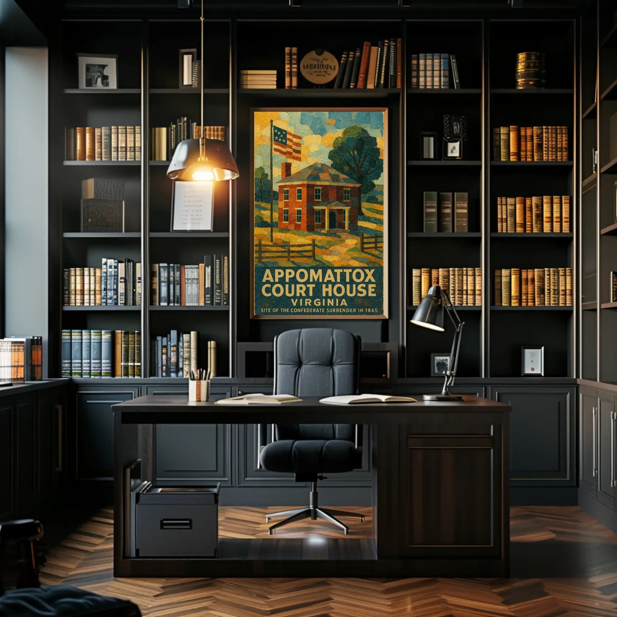 Appomattox Court House Historical Poster