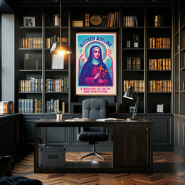 Blessed Adeline A Beacon Of Faith Poster