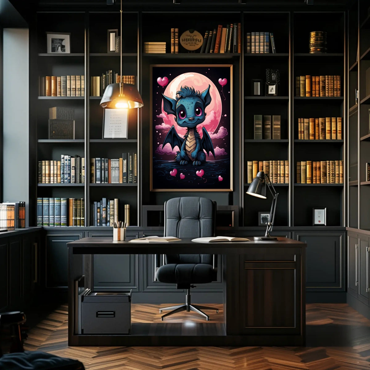 Moonlit Dreams The Adorable Dragon Art Print