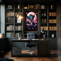 Moonlit Dreams The Adorable Dragon Art Print