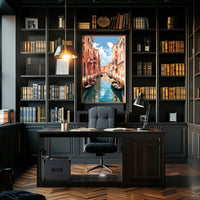 Venetian Waterway Dreamscape Historic Buildings Travel Poster
