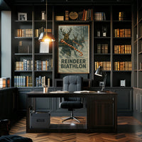 Reindeer Biathlon Poster