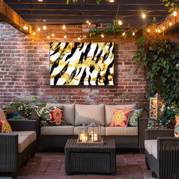 Abstract Gold and Black Art Poster