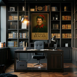 Ronald Reagan Elf Costume Historical Presidential Poster