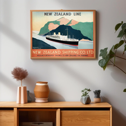 New Zealand Shipping Line Poster