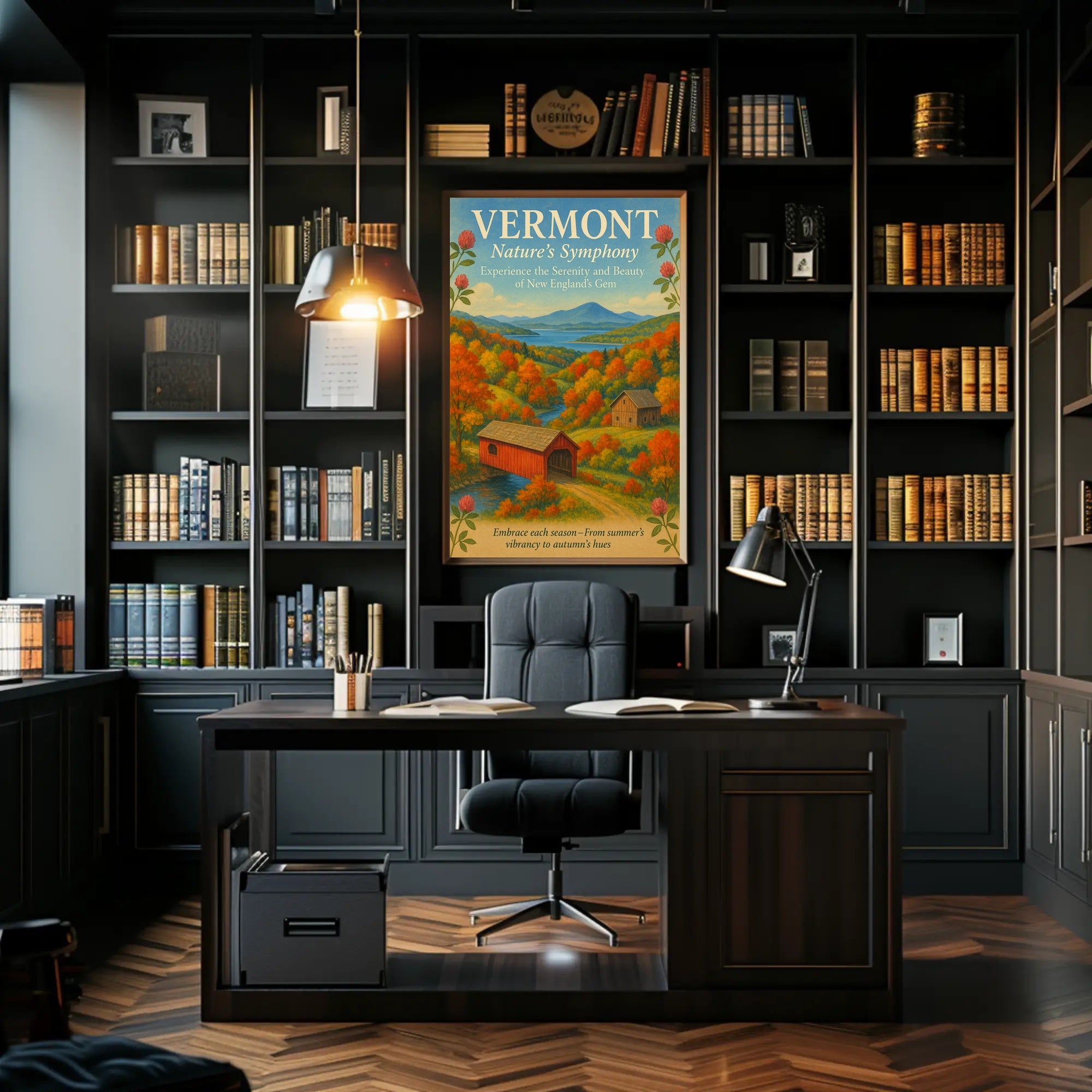 Vermont Scenic Nature Poster Wall Art Print