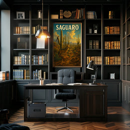 Saguaro Desert Wildlife Poster