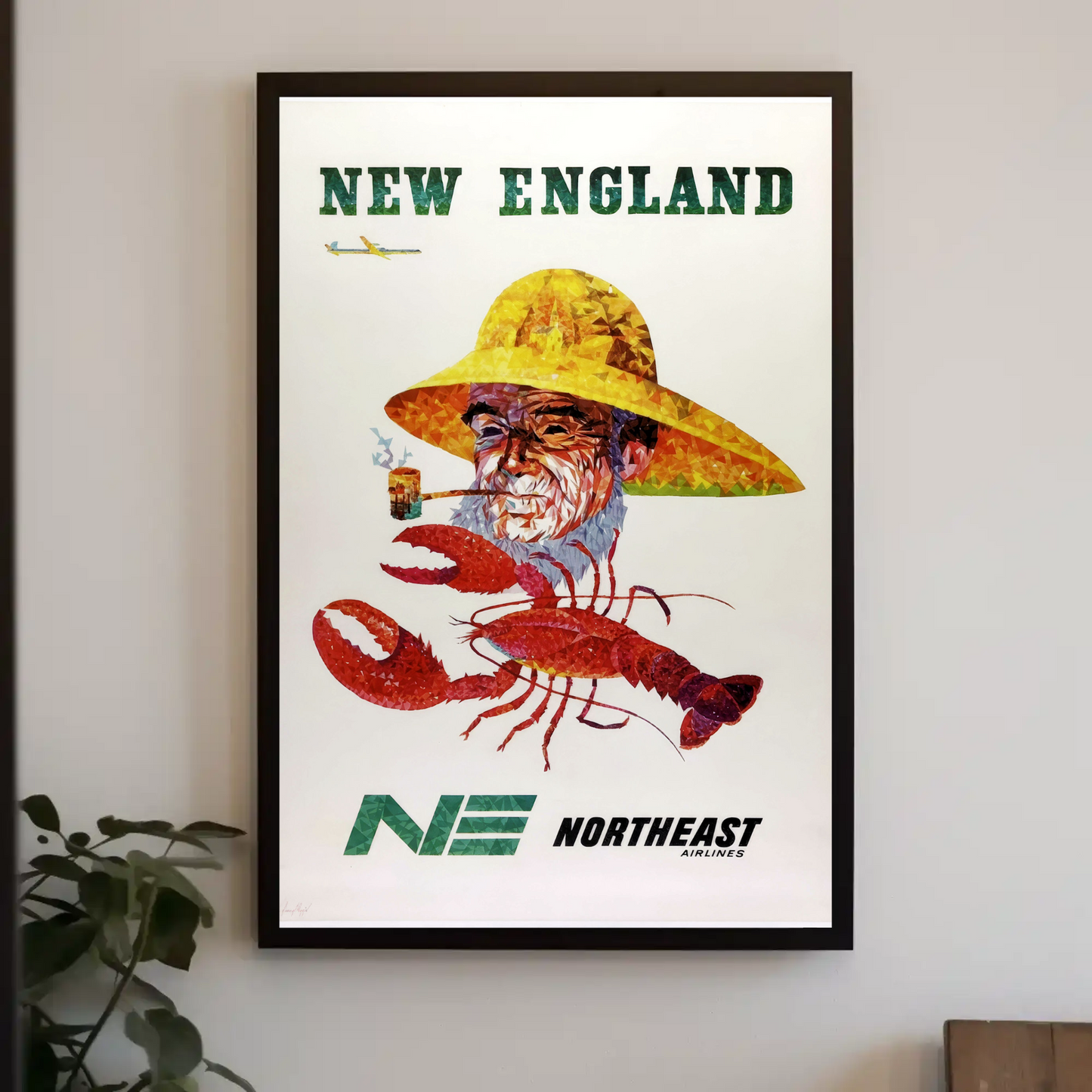 New England Vintage Poster - Northeast Airlines