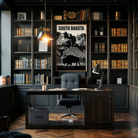 South Dakota Landmarks Poster