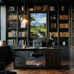 Tranquil Countryside Landscape Poster