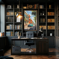 Vintage Vibes On A Sunny Street Vintage Poster