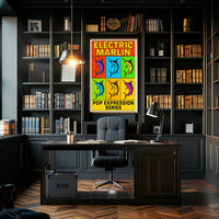 Electric Marlin Pop Expression Series Poster PosterGoat