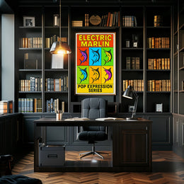 Electric Marlin Pop Expression Series Poster PosterGoat