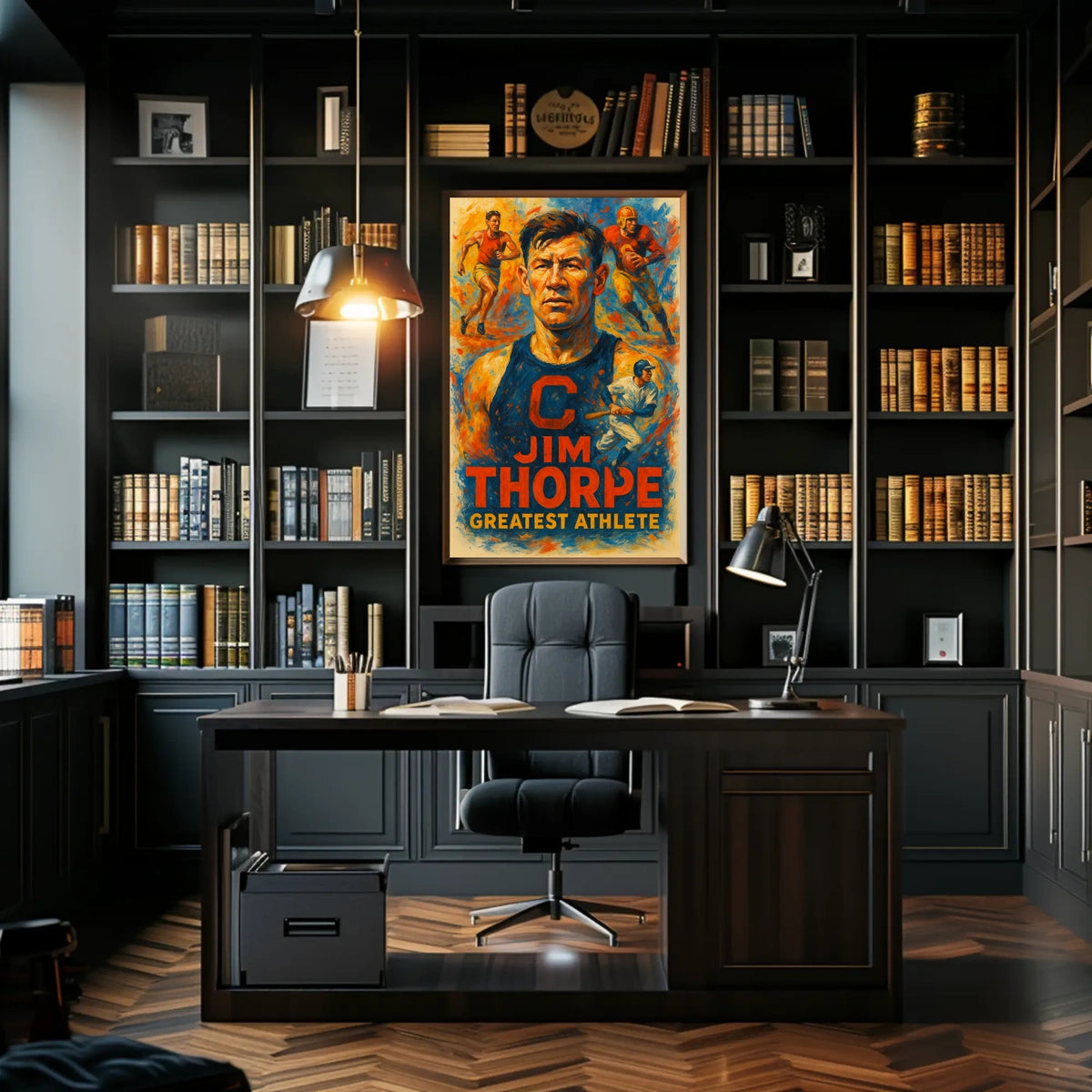 Jim Thorpe Legendary Athlete Poster