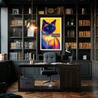 Vibrant Birman Cat Poster