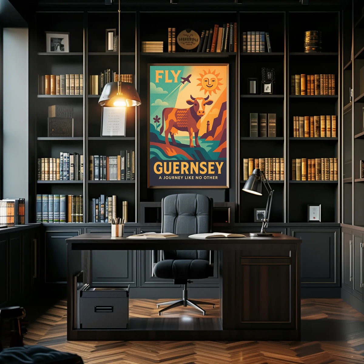 Fly to Guernsey Poster