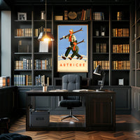 Austria Skiing Promotion Poster PosterGoat