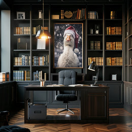 Festive Goose In Winter Wonderland Poster