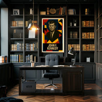 John F. Kennedy 35th President of the United States Abstract Pop Poster