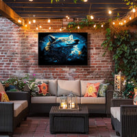 Majestic Wolf In The Moonlight Poster