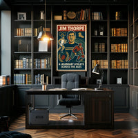Celebrating a Sports Icon Jim Thorpe Poster