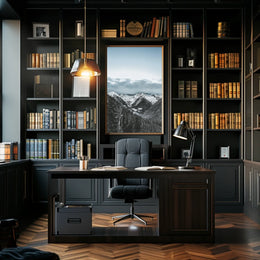 Majestic Snow-Covered Mountains National Park Poster