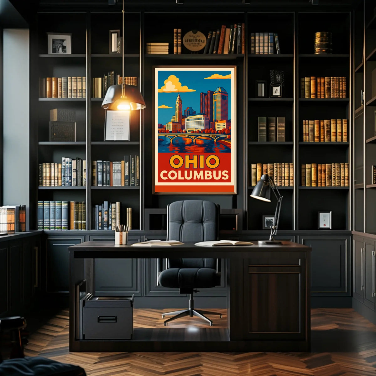 Columbus, Ohio Skyline Poster