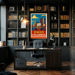 Columbus, Ohio Skyline Poster