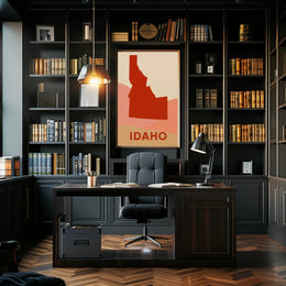 Idaho Silhouette Poster