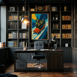 Reindeer Bobsled Adventure Poster